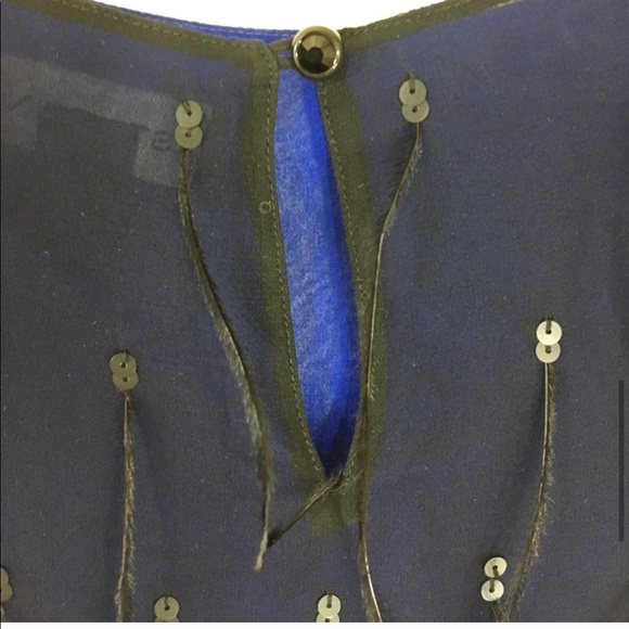 St. John Silk Chiffon Blouse - Picture 3 of 5